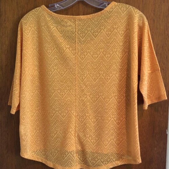 Mudd, Orange, Lightweight, Cropped, Short Sleeve, Top, Size: Extra Small - Picture 2 of 9